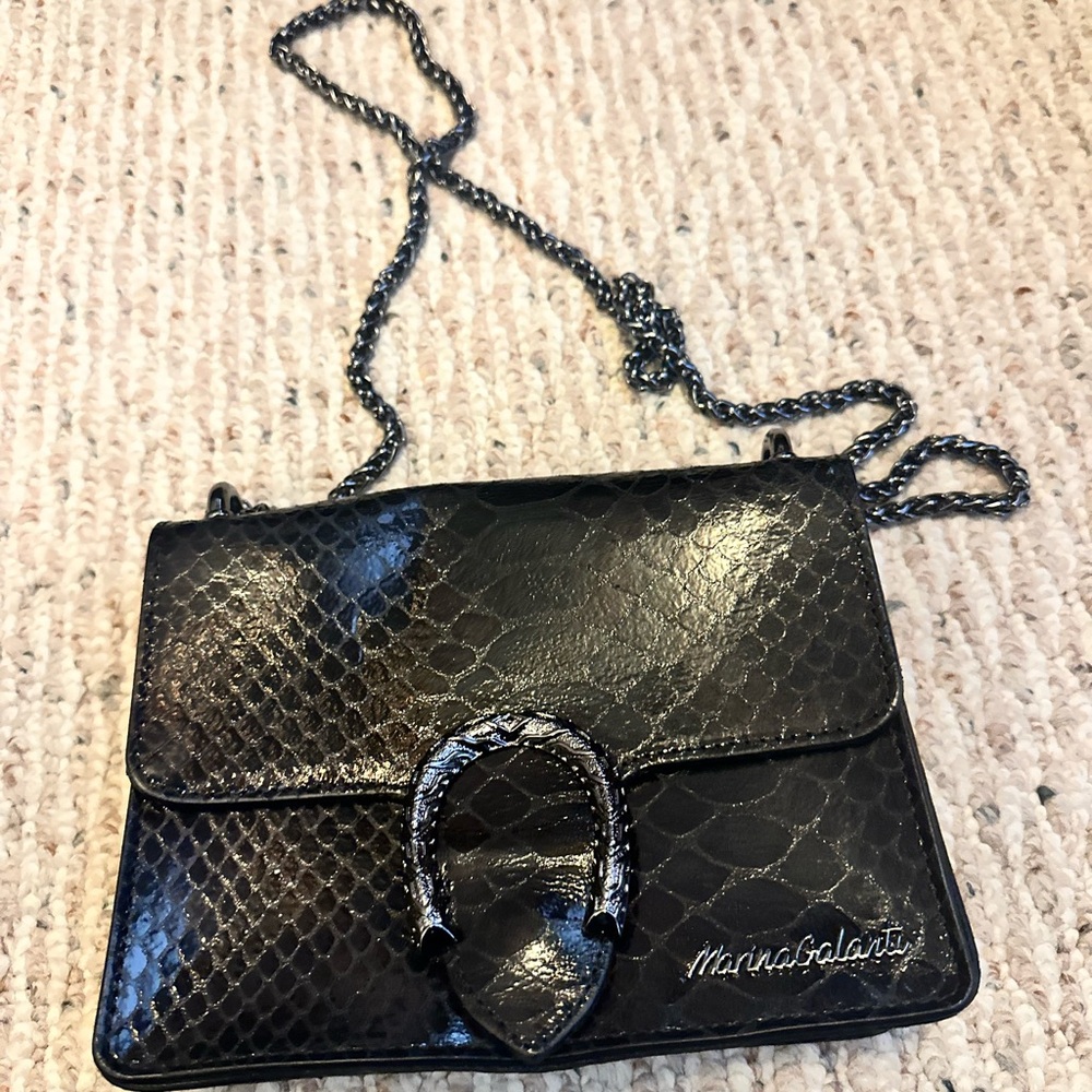 Black Marina Galanti Purse Pristine condition